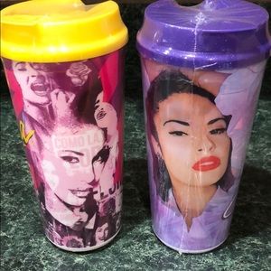 1-Selena cups brand new. Only pink, no longer have the purple.